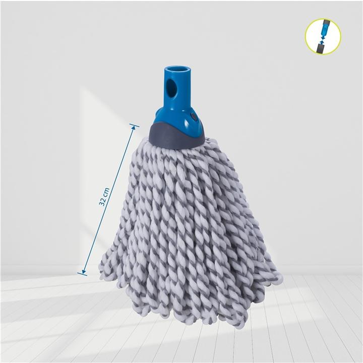 Actual product image Thema_lux Floor mop cloth Thema Lux 0104, 370 mm, blue/white/black (1 pcs.)