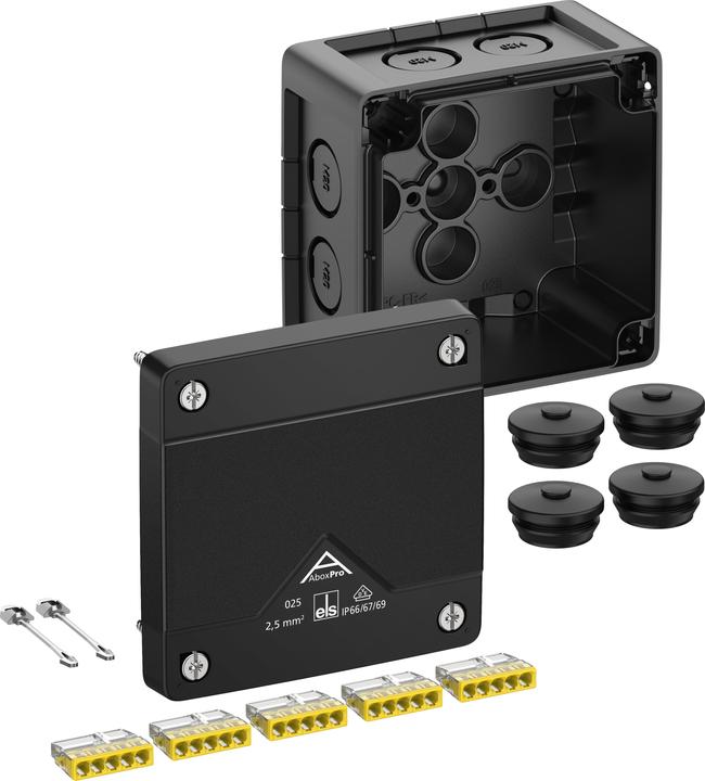 Actual product image Spelsberg Abox Pro 025-2.5²/sw junction box protection class 40202001