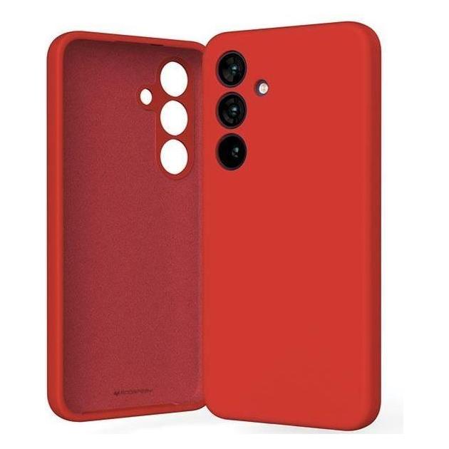 Mercury Rosso Silicone S921 Czerwony/ (Samsung Galaxy S24), Cover Smartphone,