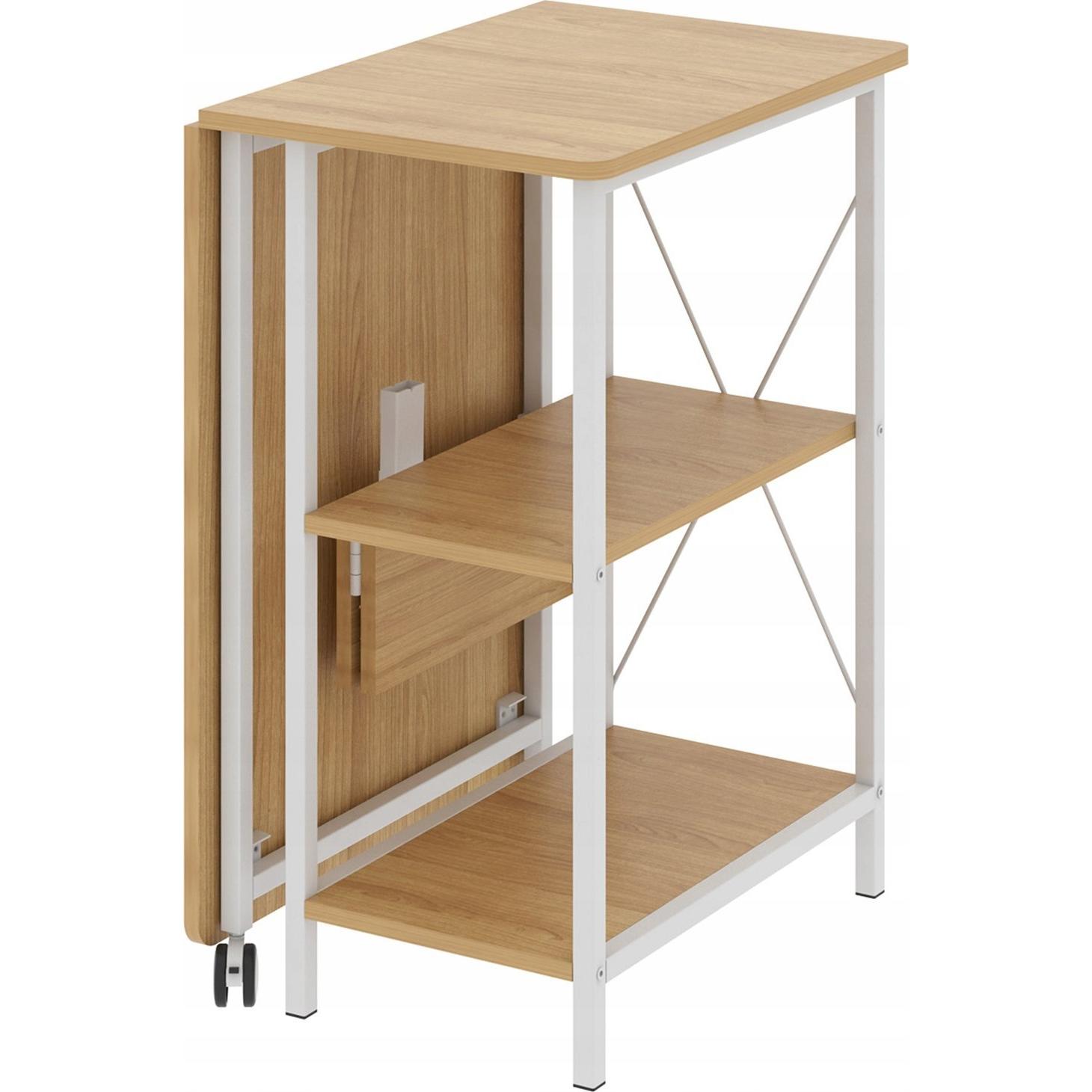 Thumbnail - Maclean, Schreibtisch, Loft Klappschreibtisch Masse: 107x45x75cm max - 150 kg mit Platte Buche hell MC-411 W (107 x 45 x...