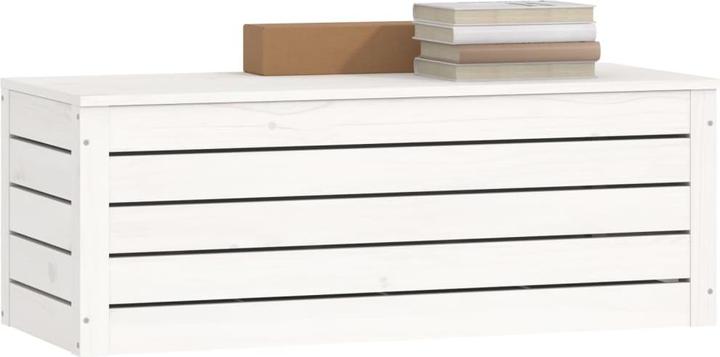 Immagine prodotto vidaXL Truhe Weiss 89x36,5x33 cm Massivholz Kiefer,Farbe