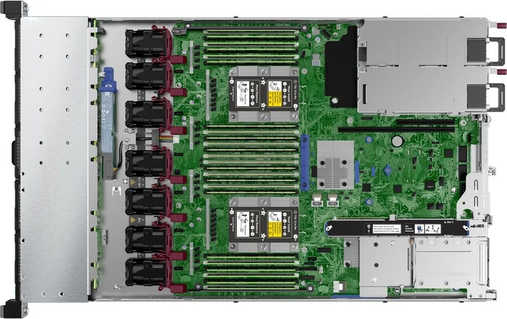 Actual product image HPE ProLiant DL360 Gen10 4210R 10-core 1P -R MR416i-a 8SFF BC PS Server (Intel Xeon Silver 4210R, 32 GB, Rack Server)