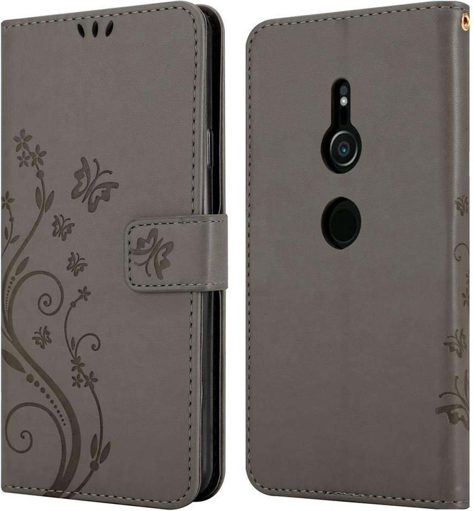 Produktbild Cadorabo Flower Book Cover (Sony Xperia XZ2)