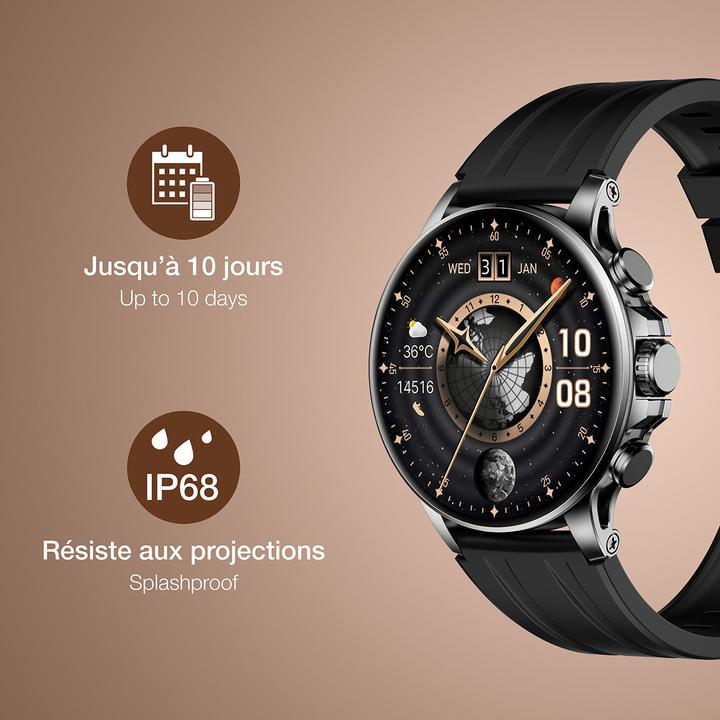 Produktbild Bigben SMARTWATCHROUNDBKBK Smartwatch