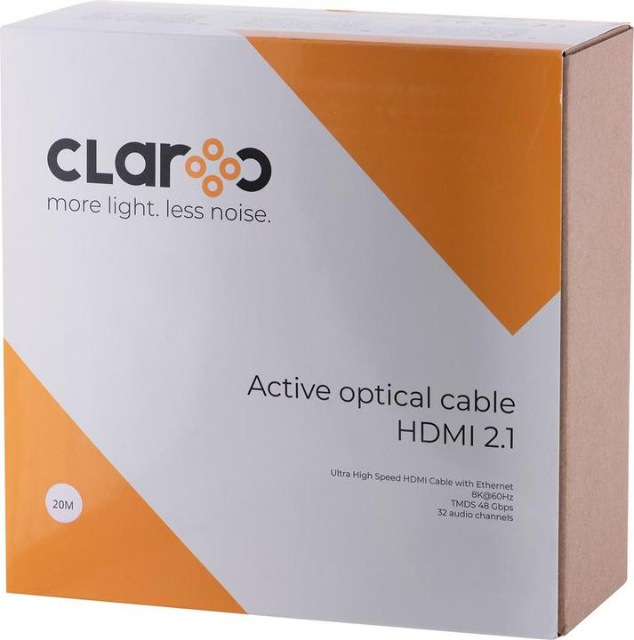 Image du produit Claro CLAROC CÂBLE HDMI ŚWIATŁOWODOWY AOC 2.1 8K 20M (20 m)