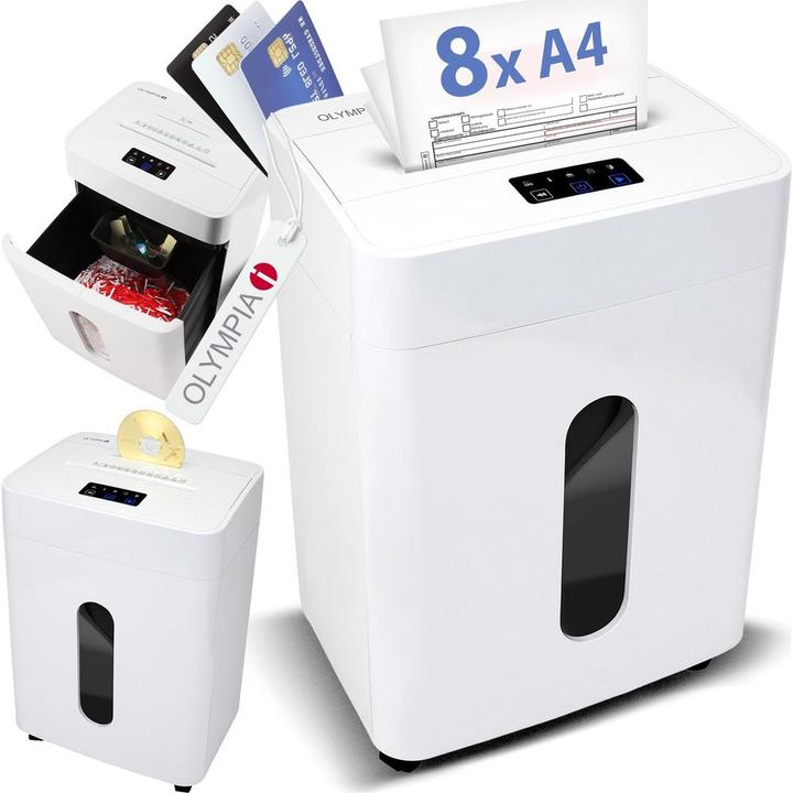 Actual product image Olympia MC 2508 S weiss Aktenvernichter (Particle cut)