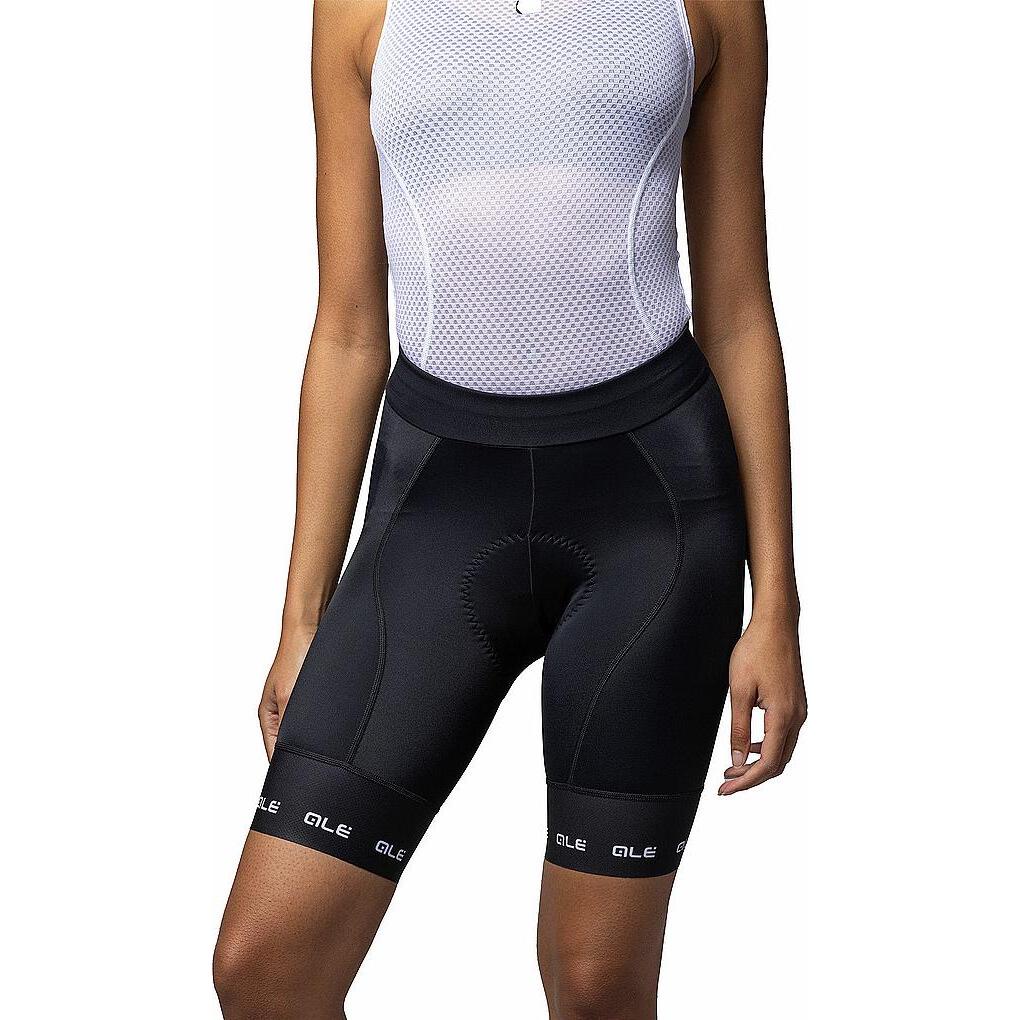 Alé, Damen, Velohosen, Women's PR-E Strada 2.0 Shorts (XL), Schwarz, XL
