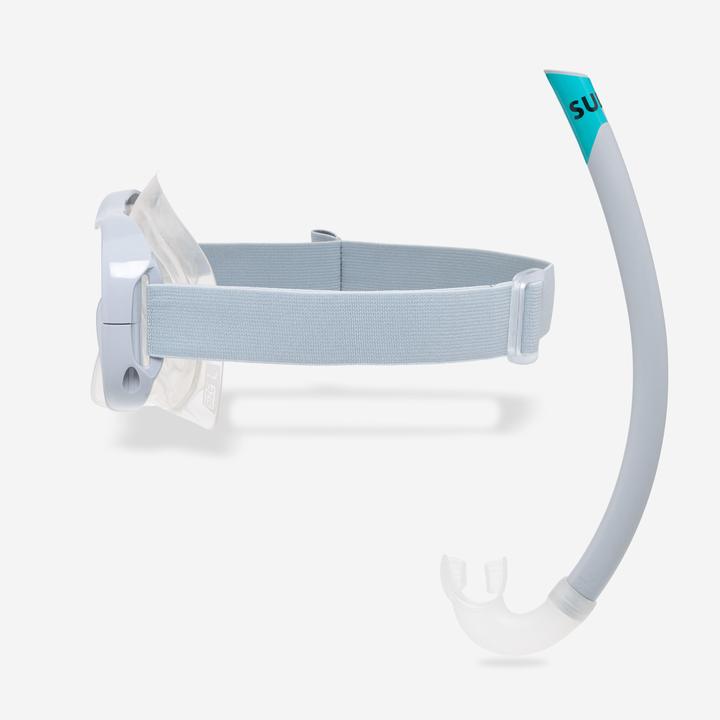 Actual product image Subea Schnorchel-Set Flossen Maske Schnorchel Erwachsene - 100 grau