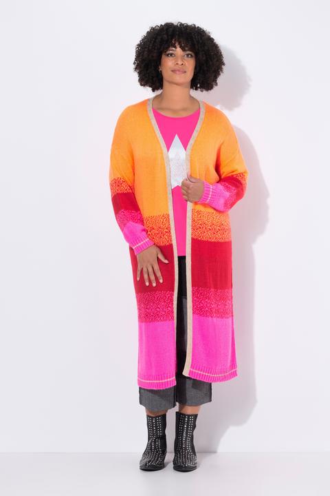 Produktbild Angel of Style Long-Strickjacke, Blockstreifen-Farbverlauf, offene Form (42, 44)