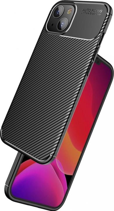 Produktbild Screenguard Apple iPhone 13 Hülle Carbon Design TPU Case (Apple iPhone 13)