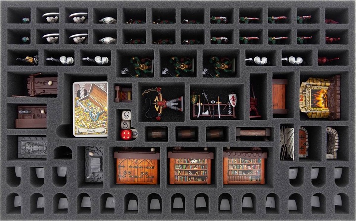 Produktbild Feldherr HSMB075 CV01SET - Schaumstoff-Set + Magnetbox blau für HeroQuest: Master Edition