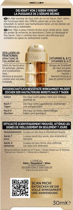 Nutritional values and ingredients L'Oréal Paris Age Perfect Duo (30 ml)