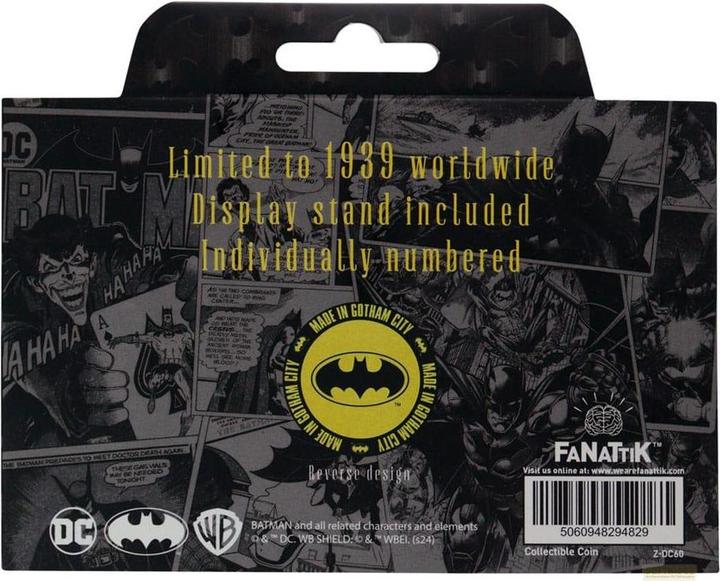 Actual product image Fanattik DC Comics collector coin Batman 85th Anniversary Limited Edition (2023)