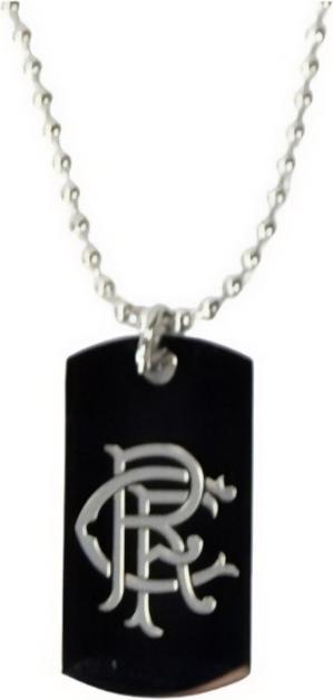 Immagine prodotto Rangers FC Acciaio Inossidabile Crest Inciso Medaglietta E Catena per Cani (100% materiale sintetico)