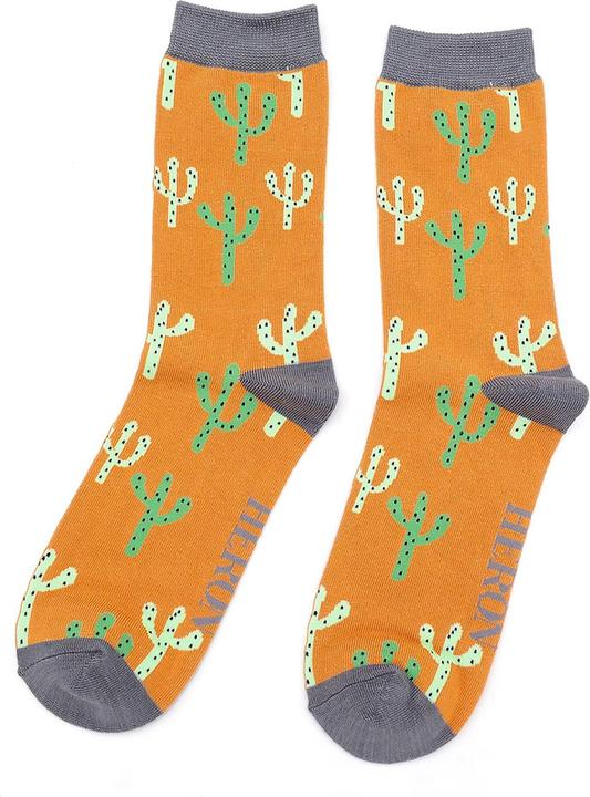 Miss Sparrow Lustige Kaktus Socken | Bunt Muster Bambus Geschenksocken | Mr  Heron - Galaxus