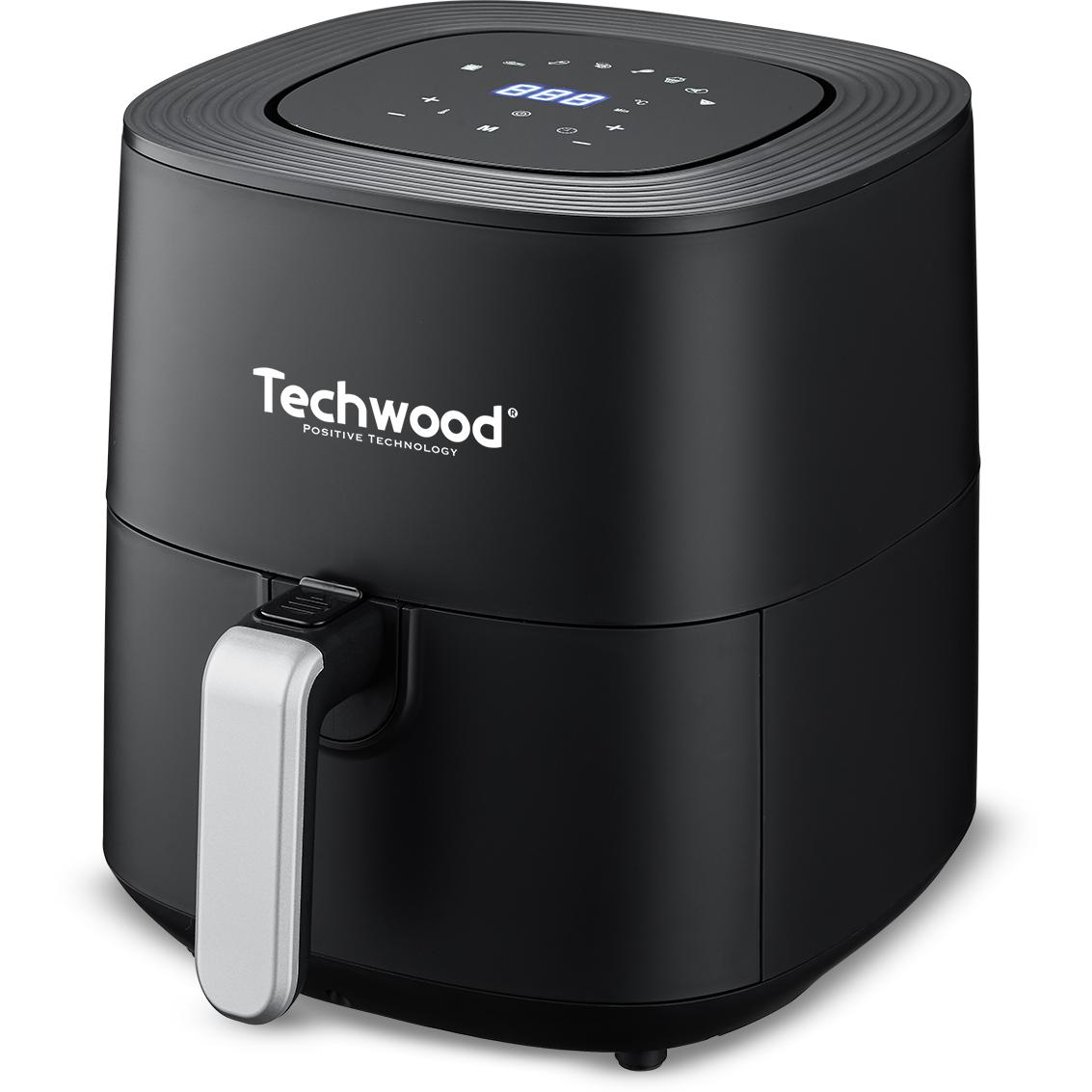 Techwood Fryer without oil, Friggitrice, Nero