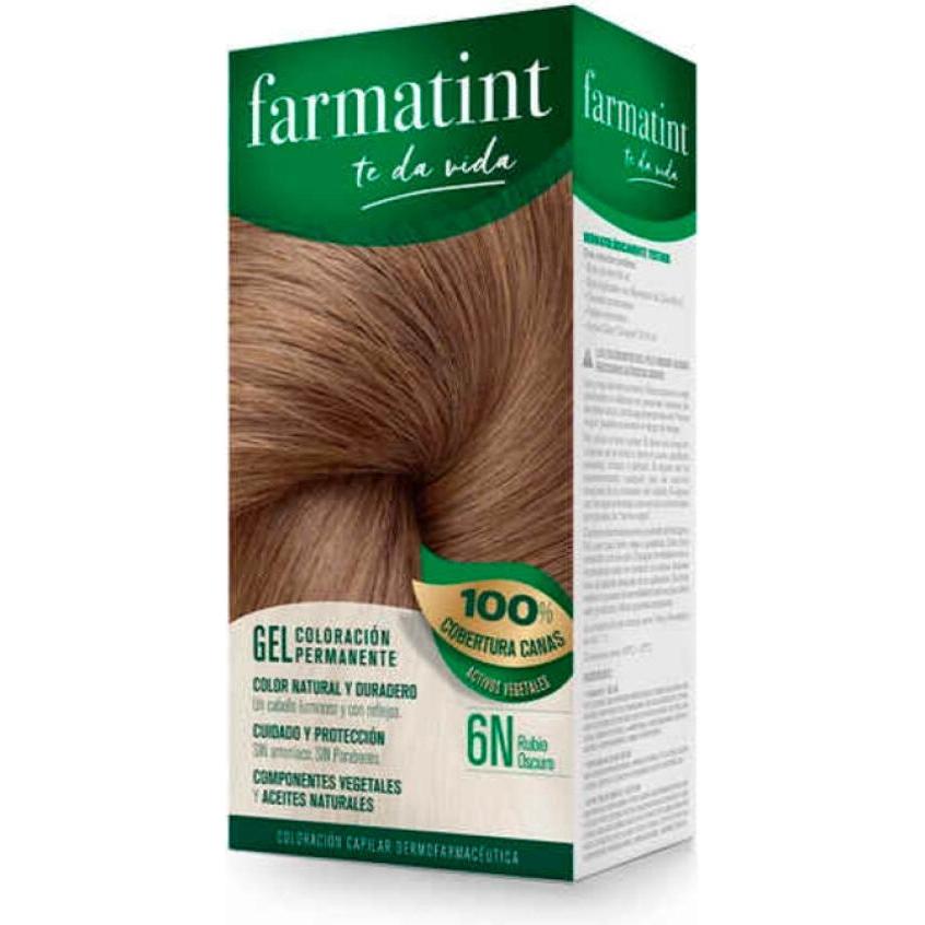 Thumbnail - Farmatint, Haarfarbe, gel coloración permanente #6n-rubio oscuro (6n)