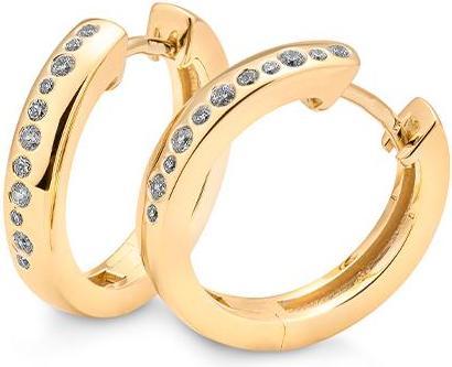Produktbild Breuning Creolen - BRILL. 0,224 Ct. H/si (750/18 K Gold)
