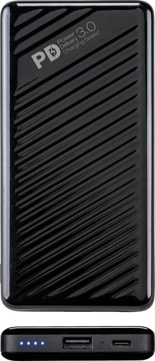 Actual product image Vivanco PBVV10000PDBK Powerbank 10000 mAh Li-Ion USB-C™ Black (10000 mAh, 18 W, 37 Wh)