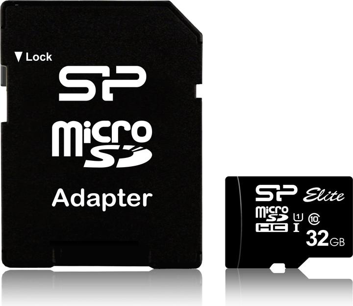 Actual product image Silicon Power Elite (32 GB, microSDHC, U1, UHS-I)
