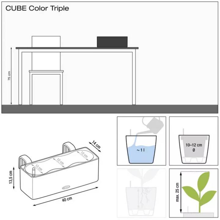 Actual product image Lechuza Cube Color (40 cm)