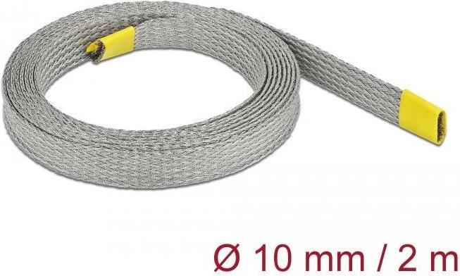 Immagine prodotto Delock Guaina per cavi per schermatura EMC 2 m x 10 mm Grigio (Tubo cavi, 2000 mm)