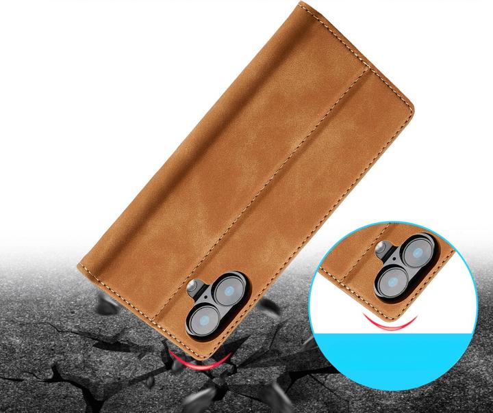 Immagine prodotto LC.Imeeke iPhone 16 - Custodia Flip Vintage (Apple iPhone 16)