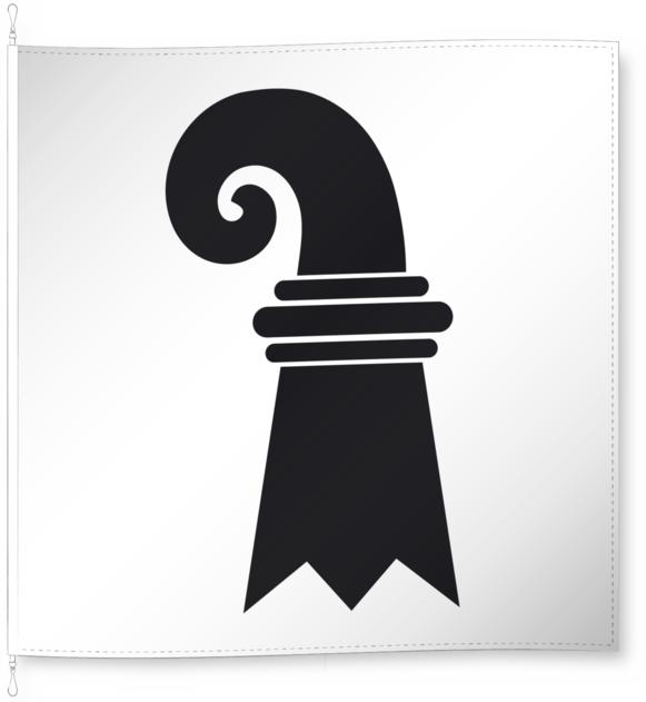 Actual product image Alpenfahnen Basel countryside (100 x 100 cm)