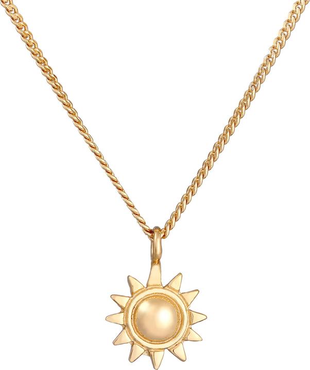 Produktbild Elli Halskette Sonne Strahlend 925 Silber vergoldet (925 Sterling Silber, 42 cm)