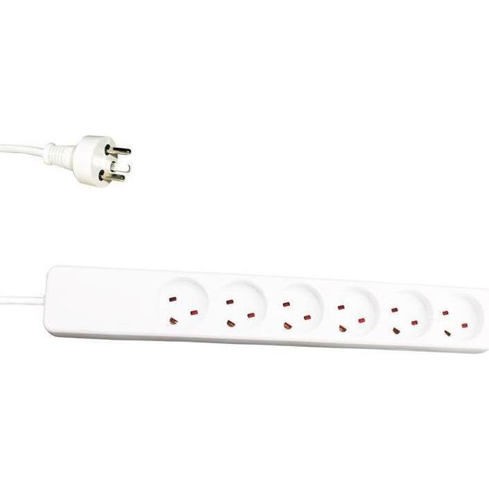 Garbot, Steckdosenleiste, Plast Power Strip (6 x, 3 m)
