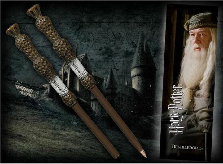 Actual product image Noble Collection Harry Potter ballpoint pen bookmark Dumbledore (Brown, 1 x)