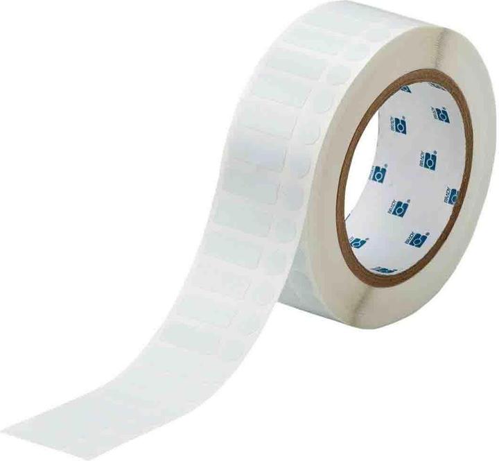 Actual product image Brady THT-163-492-3, FreezerBondz II(TM), white, matt, 25.4 x 9.53mm, with cover label 9.53mm, permanent (2.54 cm)