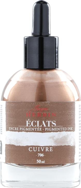 Actual product image Jacques Herbin Aquarelltine Éclats (Gold, Green, Orange, Rose, Silver, White, Yellow, 50 pcs.)