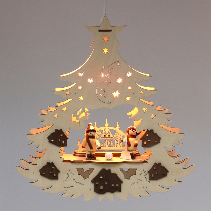Produktbild SIGRO Holz Fensterbild, beleuchtet