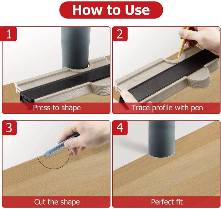 Immagine prodotto Toolcraft Calibro del profilo 254 mm (max) 15956 (28.30 cm)