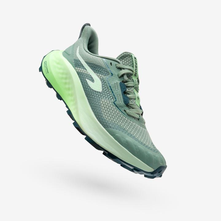 Produktbild Kiprun Laufschuhe Trailrunning Crosslauf Kinder - K500 Grip khaki (32)