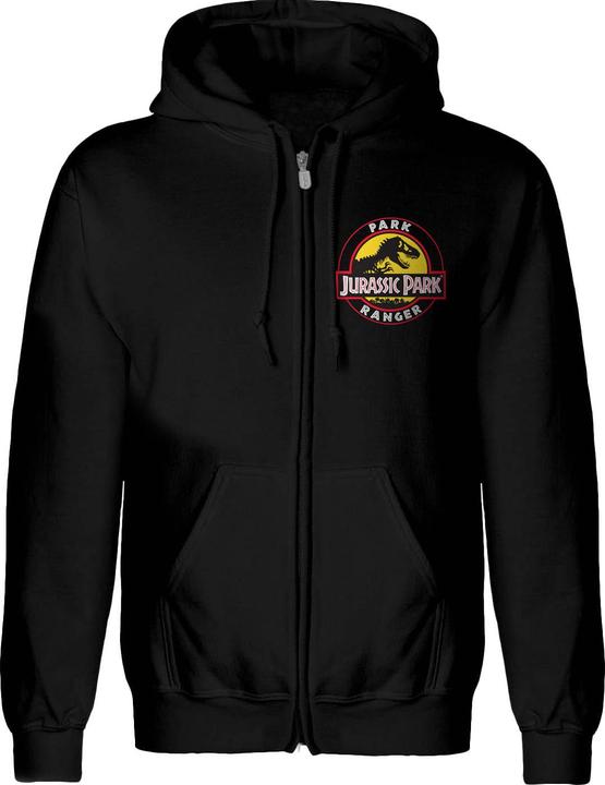 Actual product image Jurassic Park Ranger hoodie with full-length zip (S)