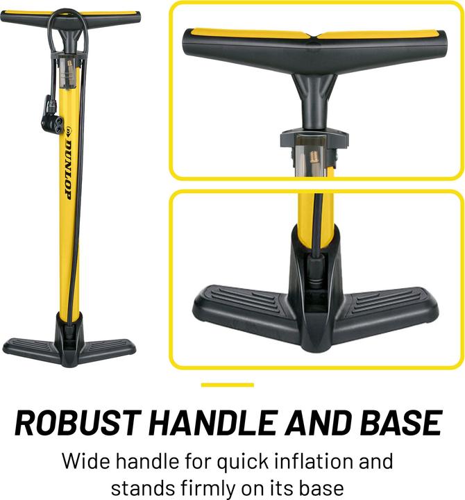 Actual product image Dunlop Bicycle floor pump