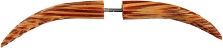 Immagine prodotto Star Piercing Fake Expander zweimal gebogen aus Kokosnussholz (senza ottone, Organico)