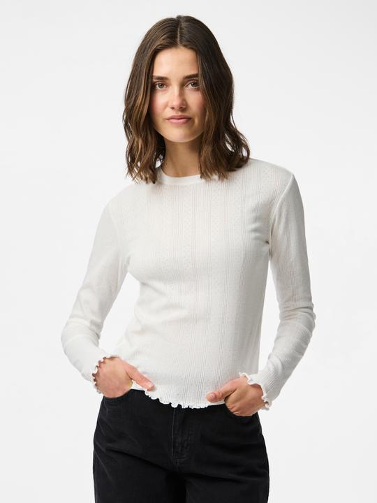 Produktbild Pieces Pcmarie Ls O-Neck Poin Top Jrs Noos Bc (L)