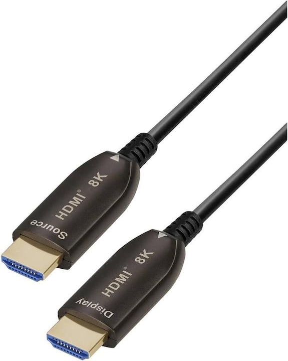 Productafbeelding Transmedia HDMI glasvezelkabel (HDMI 2.1, 8k@60Hz, eARC) (30 m, HDMI)