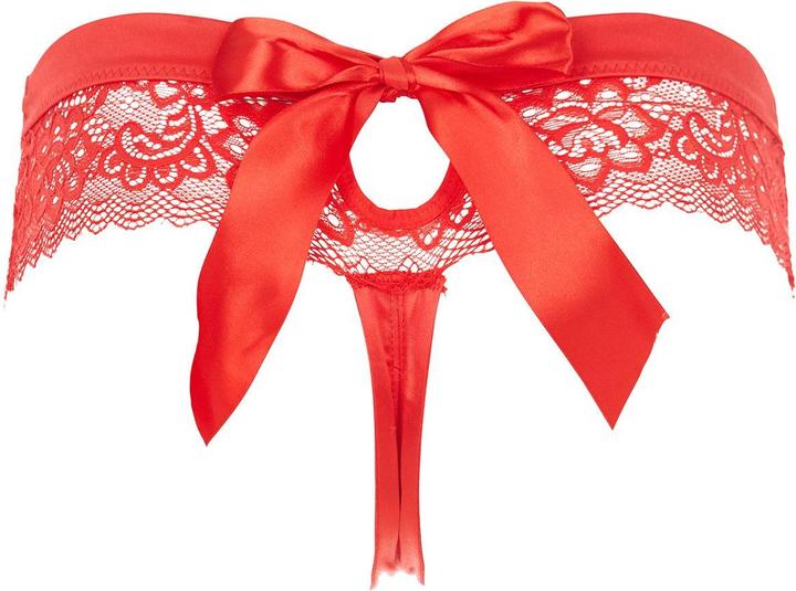 Actual product image René Rofé Lace briefs with open crotch (S, M)