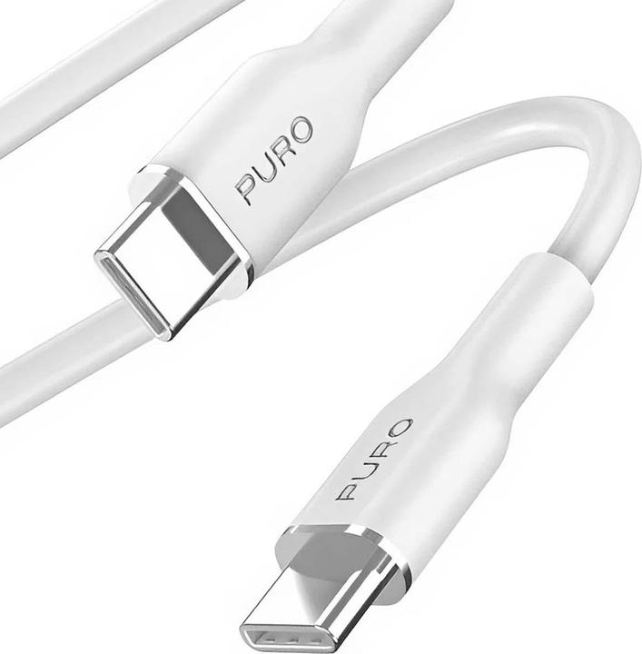 Produktbild Puro ICON Soft Cable – Kabel USB-C do USB-C 1.5 m (White) (1.50 m, 60 W)