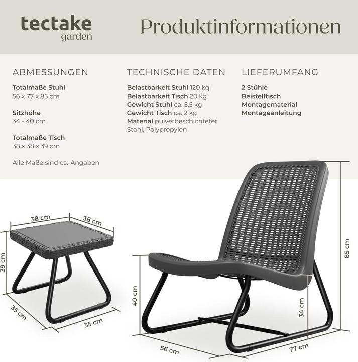 Actual product image tectake Modica