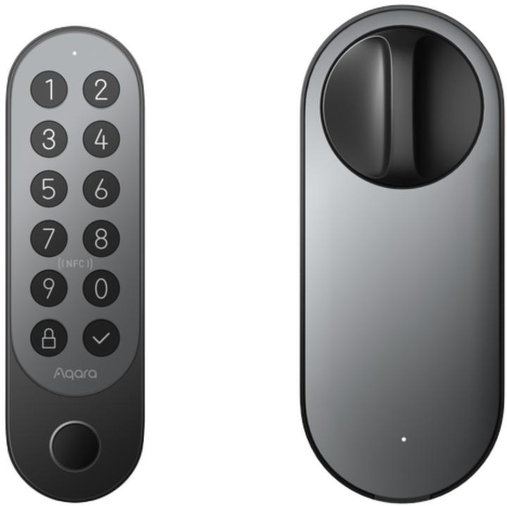 Actual product image Aqara Smart Lock U200 Black, EL-D02E (Bluetooth, Electronic numerical code, Fingerprint, Key, Key card, Smartphone)