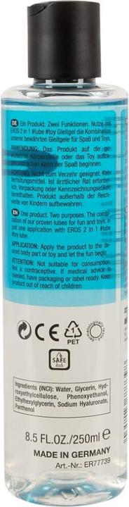 Valori nutrizionali e ingredienti Eros Giocattolo lubrificante 2in1 250 ml (250 ml)