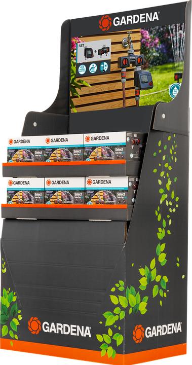 Image du produit Gardena Bewsserungssteuerung Select & 2-Wege-Verteiler Display (Ordinateur d'irrigation)