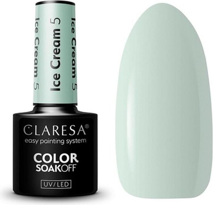 Claresa Soak Off Hybrid Nagellack Ice Cream 5 5ml (Blau, Farblack)