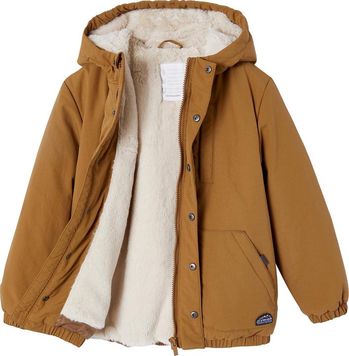 Produktbild Vertbaudet Jungen Winterjacke mit Kapuze und Webpelzfutter, Recycling-Polyester (158, 164)
