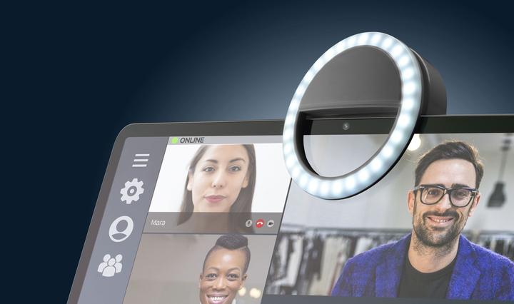 Produktbild Cellularline Selfie Ring Pocket - Universale (Ringlicht)
